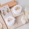 White Gypsum Plaster Ring Holder Exquisite Ring Display Rack Cake Shape Ring Stand  High Quality