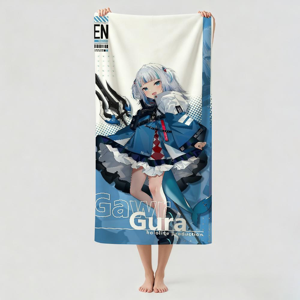 Musical artist G-Gawr Gura Towel Drying Bath Towel Applicable To Light Swimming Camping Yoga Beach Out