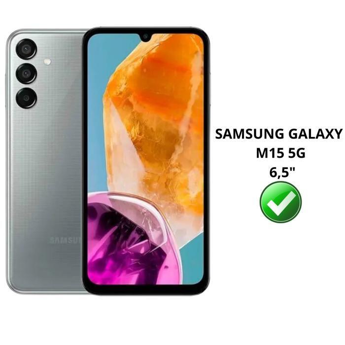 Закаленное стекло для Samsung Galaxy M15 5G [Упаковка 4 шт.] Защитная пленка для экрана Phonillico