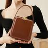2025 Women's Genuine Leather Box Handbag - Light Luxury Ladies Crossbody & Shoulder Bag