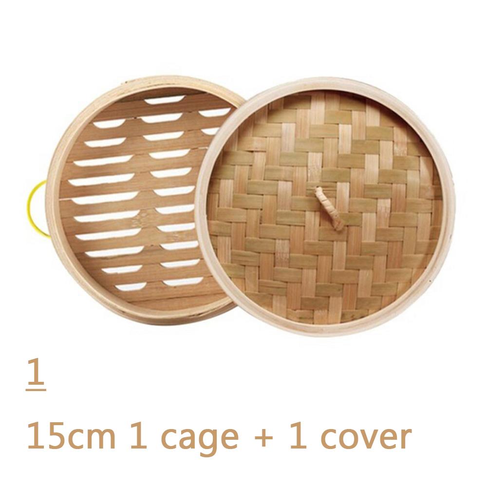См Димсам с Ручкой Крышка Булочки Изготовление Посуда Готовка Кухонный Инструмент Клетка Корзина Бамбуковая Пароварка