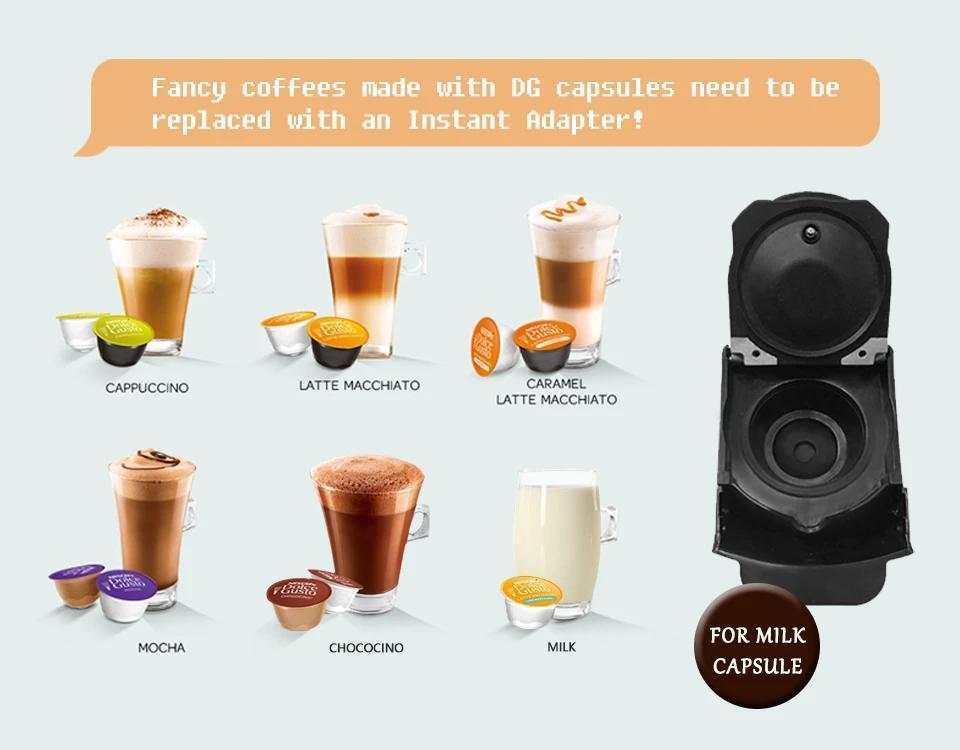 H1A 220В Кофемашина эспрессо с холодным и горячим экстрагированием, совместимая с несколькими капсулами, маленькая