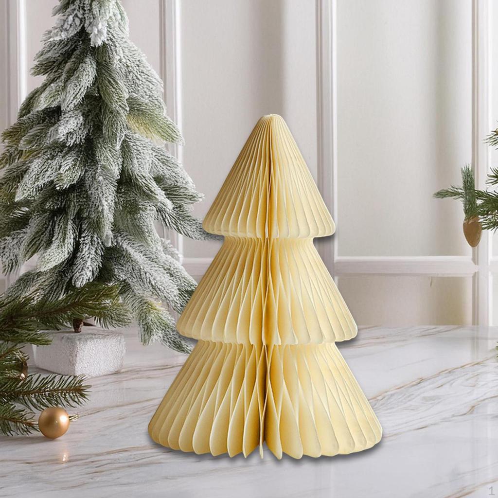 Бумажный декор Рождественской елки 3D Соты Современное декоративное украшение Настольное