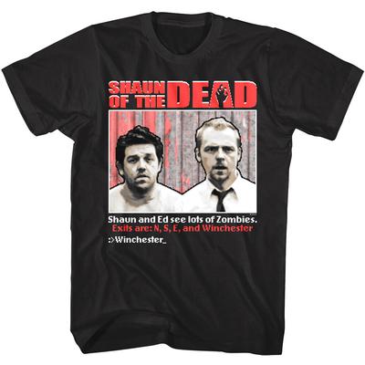 Мужская футболка Shaun of the Dead Zombie Video Game Winchester 16Bit Pixel Horror Унисекс Футболка
