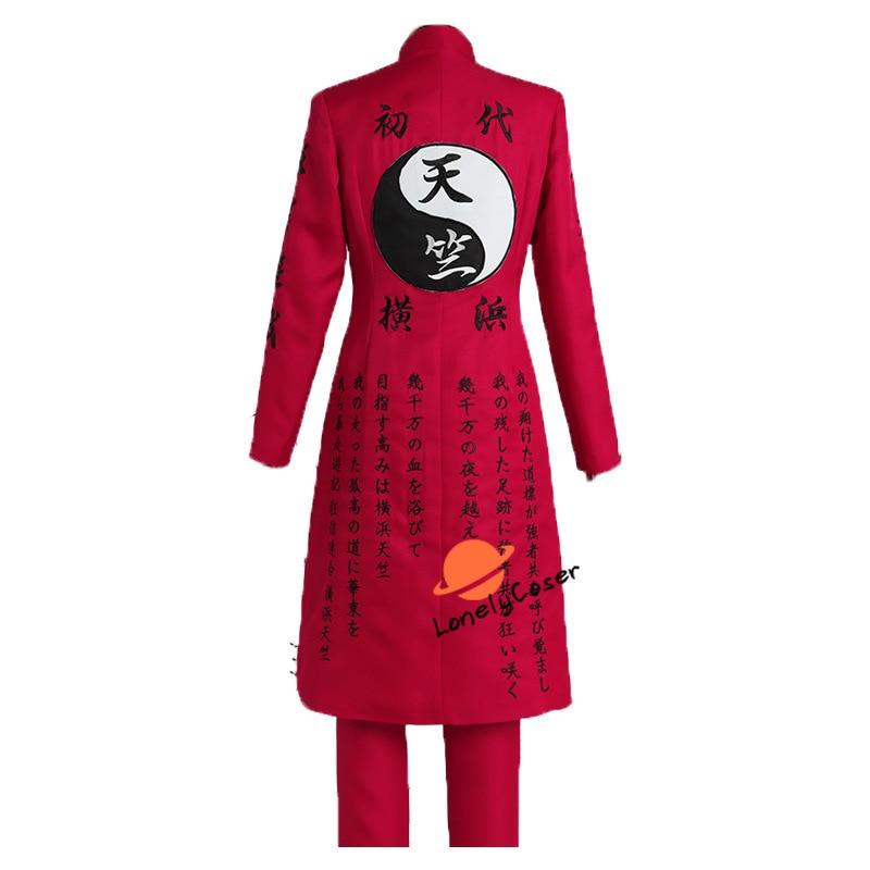 Аниме Токио Мстители Курокава Изана Риндо Хайтани Косплей Костюм Тренч с принтом Вышивка Хэллоуин Вечеринка Красная Черная Униформа