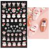 New Year Christmas Nail Stickers Nail Art Decals New Year Nail Decoration Manicure Accessories