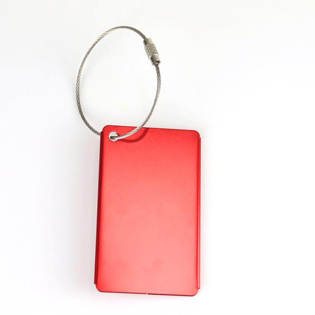 Бирки для багажа Рюкзак Идентификатор чемодана Металлическая бирка для багажа с именем ID Адресной карточкой Металлическая петля Метка для багажа