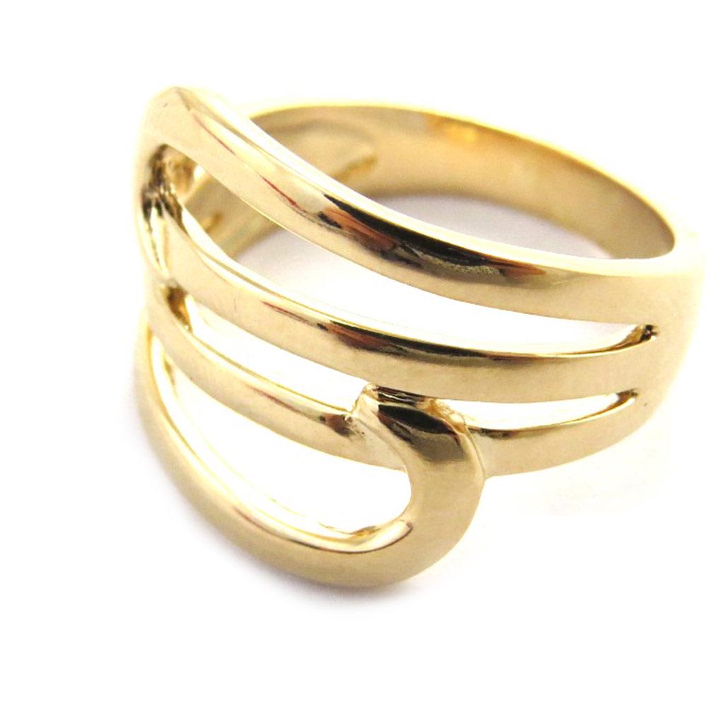 Ring Gold Plated 'Choreography' Golden - 21 Mm