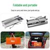 Large Portable Stainless Steel Charcoal BBQ Grill - Outdoor Folding Patio Oven