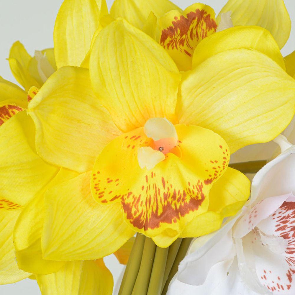 Реалистичные искусственные цветы цимбидиума 6 головок искусственный цветок домашний декор для гостиной