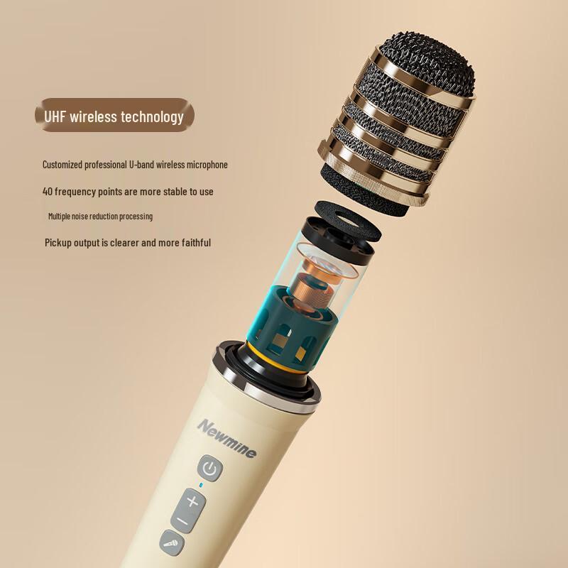 Портативная Bluetooth-система караоке-динамиков Newsmy K513, китайская вилка (адаптер в комплекте)
