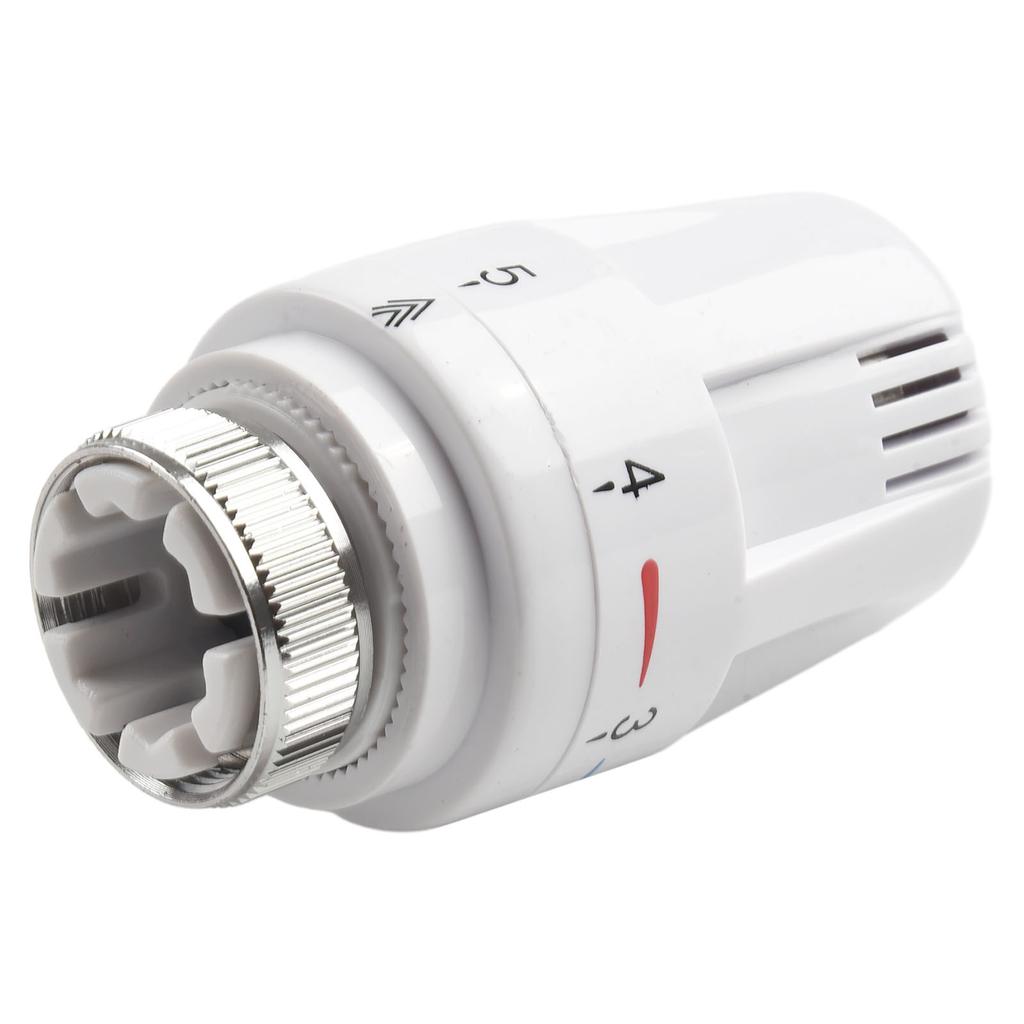 4 шт. Термостатическая головка Клапан регулирования температуры Термостатический радиатор Белое регулировочное колесо Замена радиатора