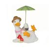 Simulated Duck Umbrella Ornament Handicraft Cartoon Resin Animal Sculpture  Balcony Garden Supplies