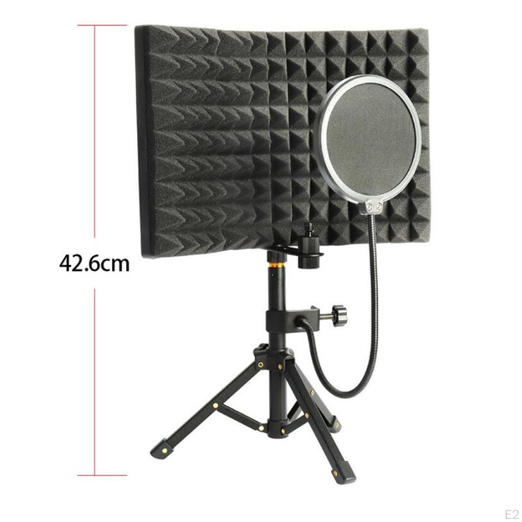 Recording Microphone Isolation with Tripod Stand for Vocals Broadcast