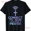Connect To God Password Prayer Jesus Christian T Shirt Long Or Short Sleeves Vintage Washed Graphic Streetwear Breathable Homme
