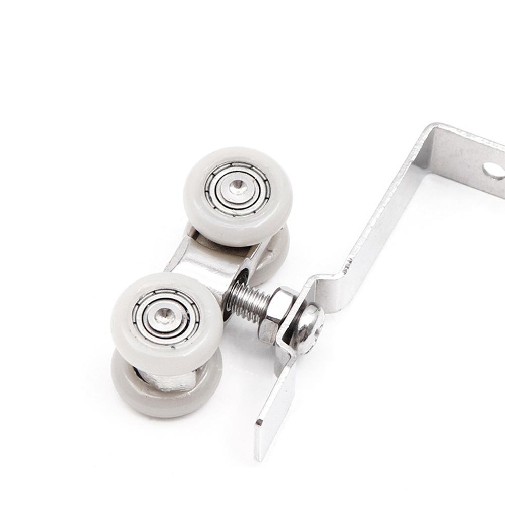 1 Pair Sliding Door Roller Hardware Slide Doors Pulley Wheels Rail Track Pulley Wardrobe Moving Door Roller Hanging Wheel