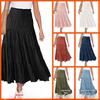 2022 Summer Bohemian Elastic High Waist A-Line Skirt for Women