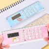 Ruler Calculator Multi-functional 2 In 1 15cm Scale 8 Digits Portable Battery