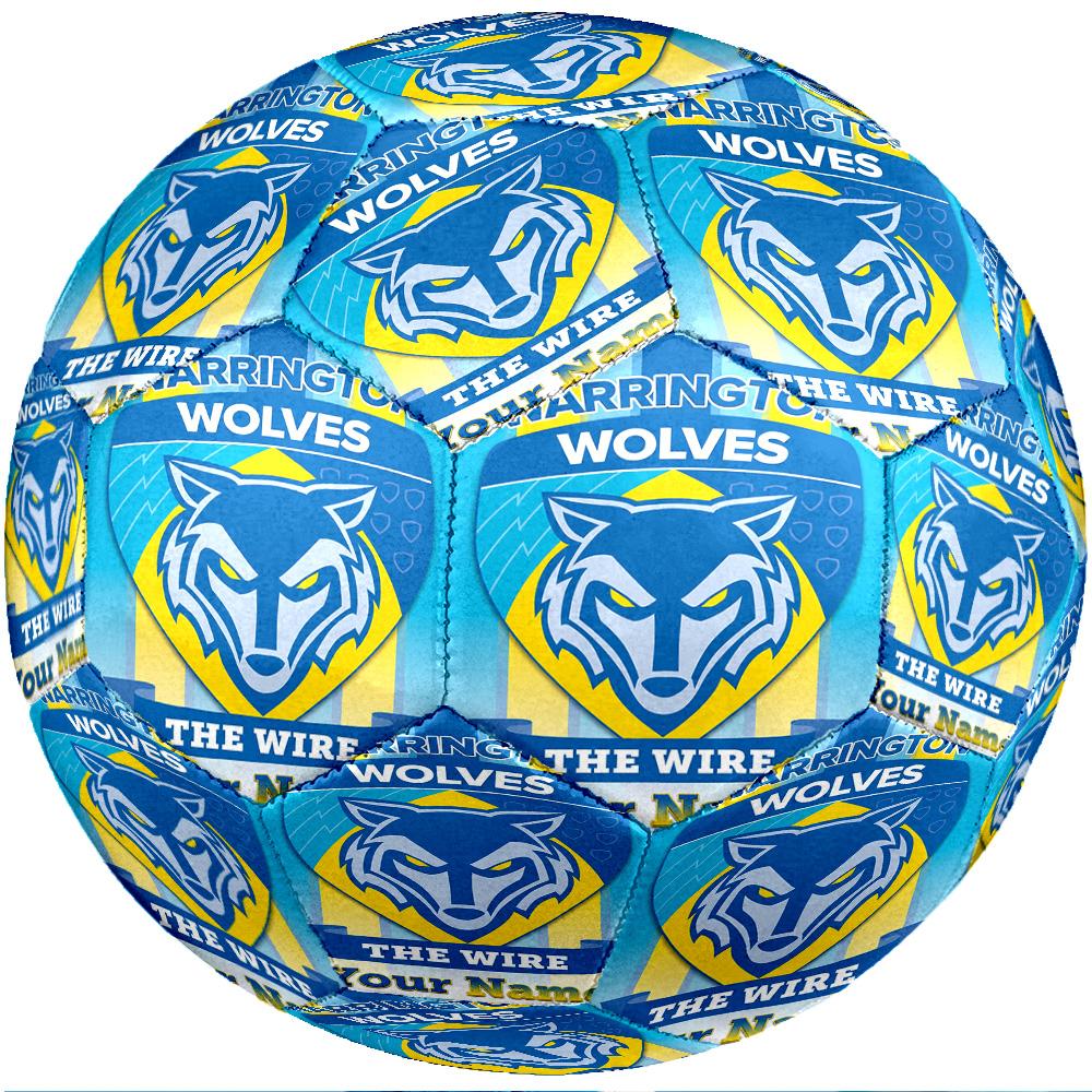 Warrington Wolves FC Fashion Size 5 Football Wearproof Non‑Slip Soccer Ball For Sports Training Entertainment Use