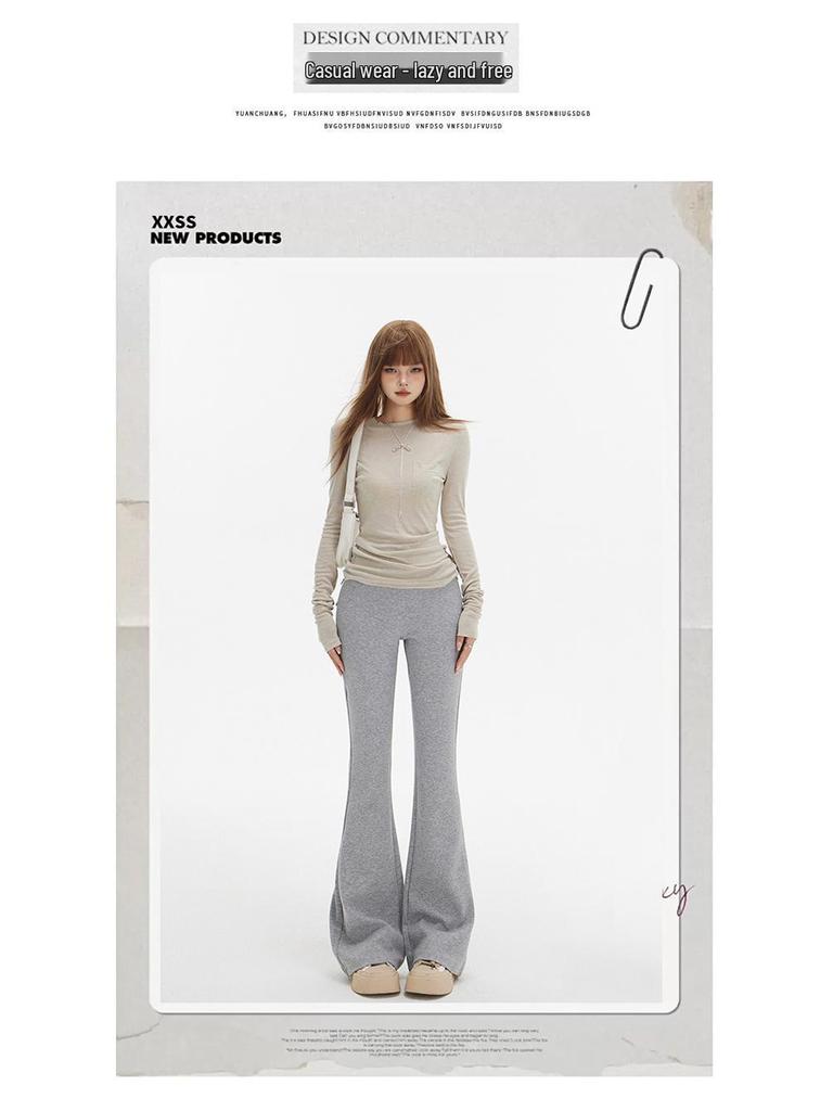 Women's 2024 Winter High-Waist Slim Fit Velvet Sweatpants