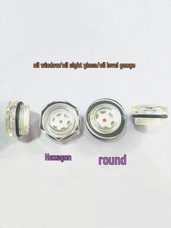 Пластиковое шестигранное ввинчиваемое маслоуказательное стекло для редукторов M36x1.5