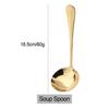 1Pc Colorful Soup Spoon Creative Mirror Stainless Steel Soup Spoon Long Handle Thicken Spoon Kitchen Bar Cooking Tools