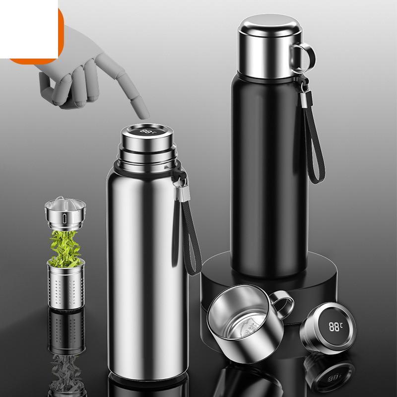 Интеллектуальная цельностальная изоляционная чашка из нержавеющей стали 316, оптовая продажа, чашка для разделения чая, портативный чайник для занятий спортом на открытом воздухе