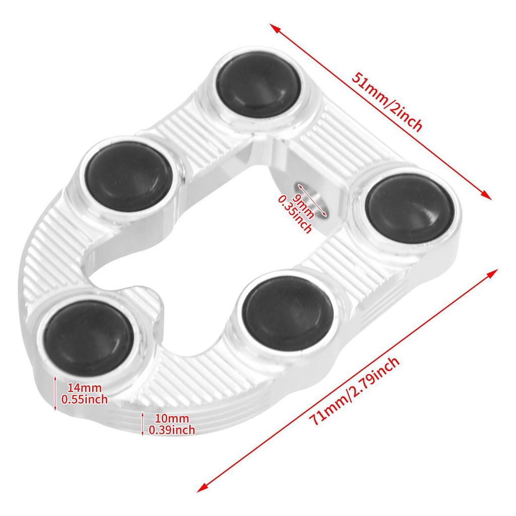 3D Textured Foot Pegs & Pedals for Harley Softail Dyna Glide