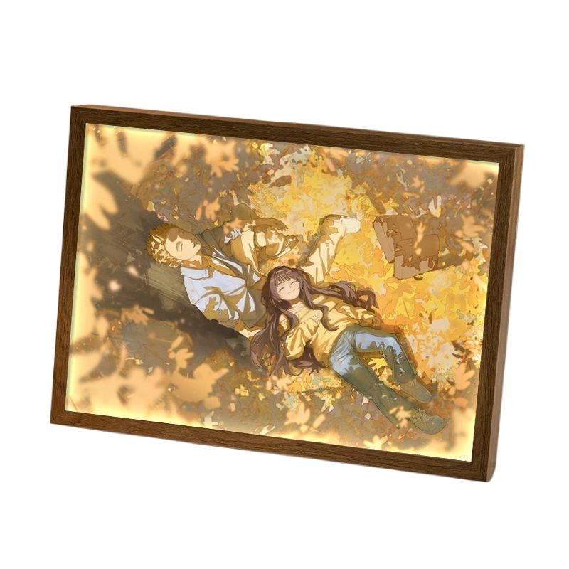 22см/8.66дюйма 3D Аниме Чироу Таро Световая картина Ароматный цветок расцветает с достоинством Периферия Светодиодный ночник Украшение для спальни