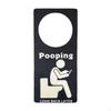 Bathroom Door Occupied Sign Hanger Tag, Come Back Later Gift Practical, Wooden Label