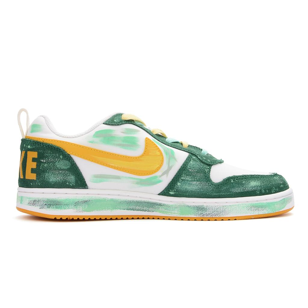 Nike Кроссовки Court Borough PRM Низкие Скейтбордические Обувь 844881-100 Устойчивые к Скольжению и Истиранию(Team1326-BOX)