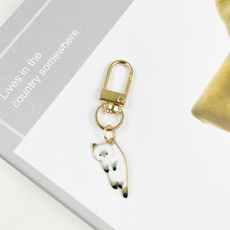 Брелок с изображением милого кота и котенка, кавайный брелок в виде лапы питомца, подвеска в виде когтя