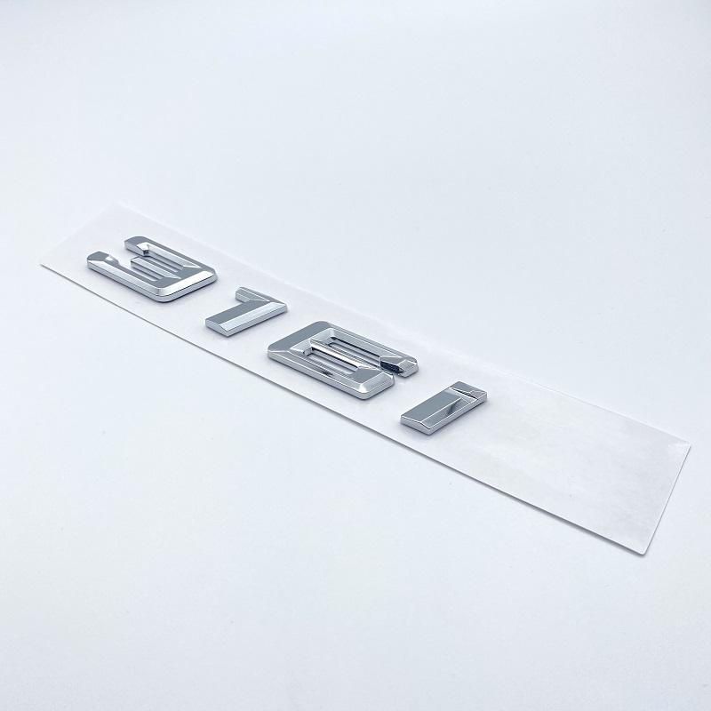Новые цифры и буквы шрифта 316i 318i 320i 325i 328i 330i 340i GT ABS эмблема для BMW 3 серии E90 E46 F30 логотип багажника автомобиля