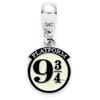 Harry Potter Platform 9 3/4 Slider Charm Silver