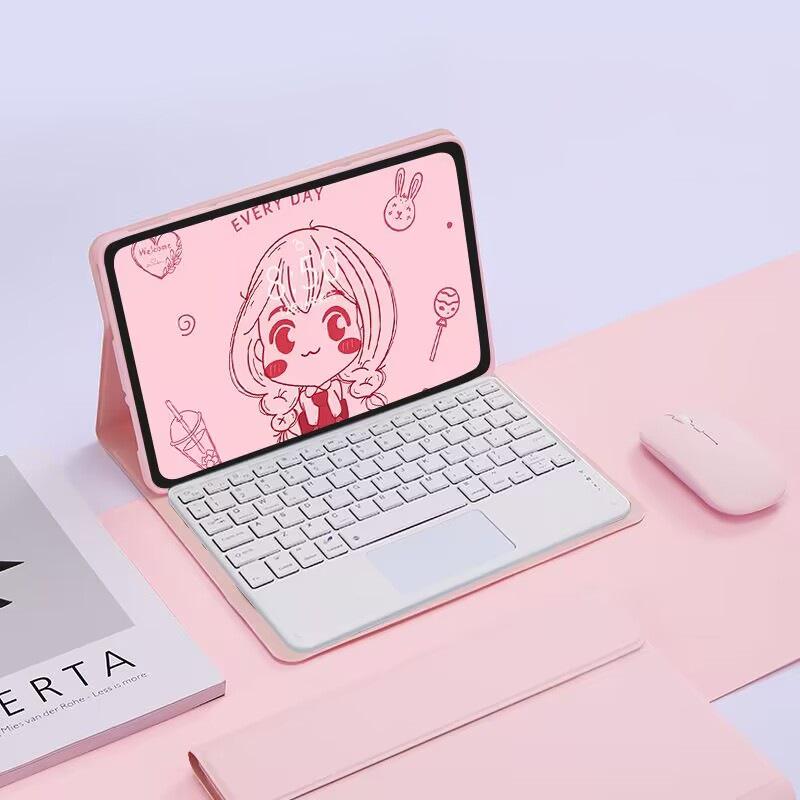 Кожаный чехол OPPOPad SE11 и Bluetooth-клавиатура Magic Touch для OnePlus Pad Go