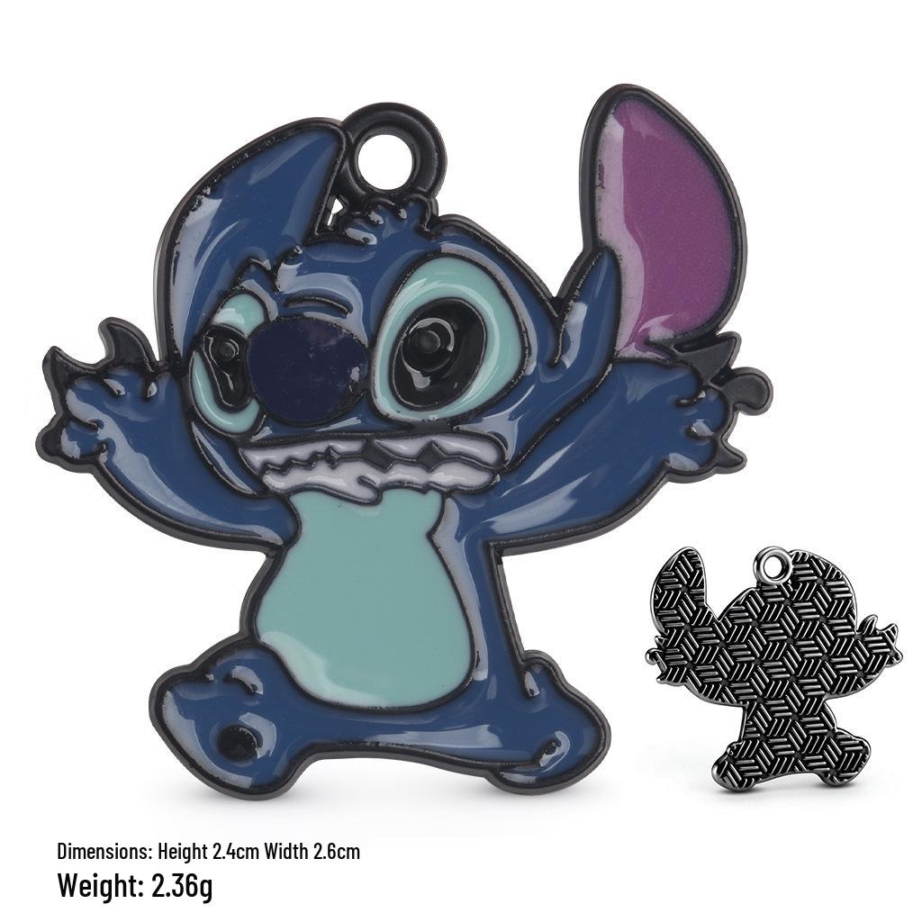 Мультяшные подвески-шармы с капающим маслом: Серия Stitch для браслетов и брелоков своими руками