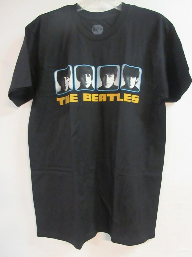 ОФИЦИАЛЬНЫЙ МЕРЧ THE BEATLES ЧЕРНО-БЕЛЫЕ ФОТО ГРУППА КОНЦЕРТ МУЗЫКА БОЛЬШАЯ Унисекс Футболка