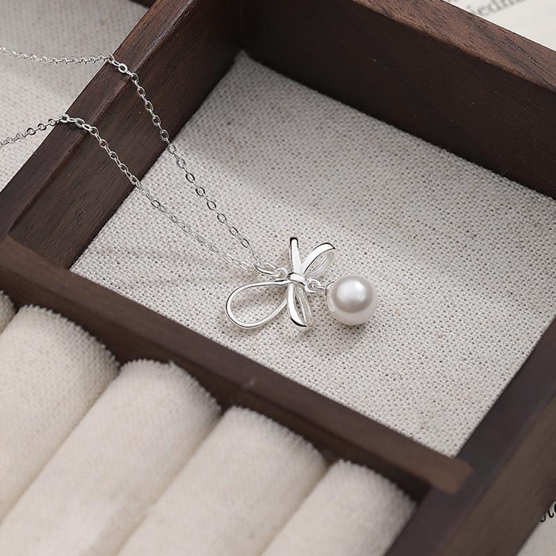 Ожерелье-бант для женщин, легкая роскошная цепочка на шею Niche, усовершенствованный дизайн, умная цепочка на ключицу