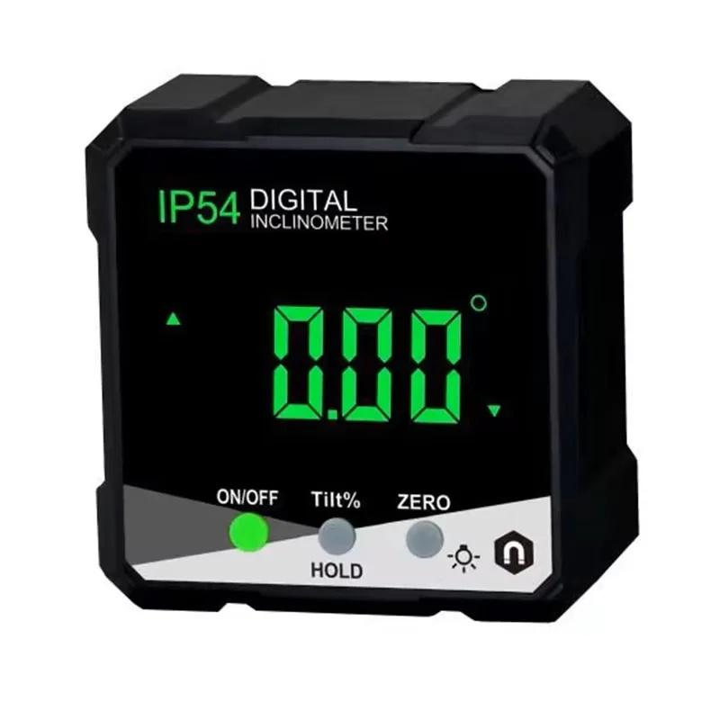 Digital Electronic Level 4 × 90° Magnetic Inclinometer Precision Angle Measuring Instrument for Woodworking Box