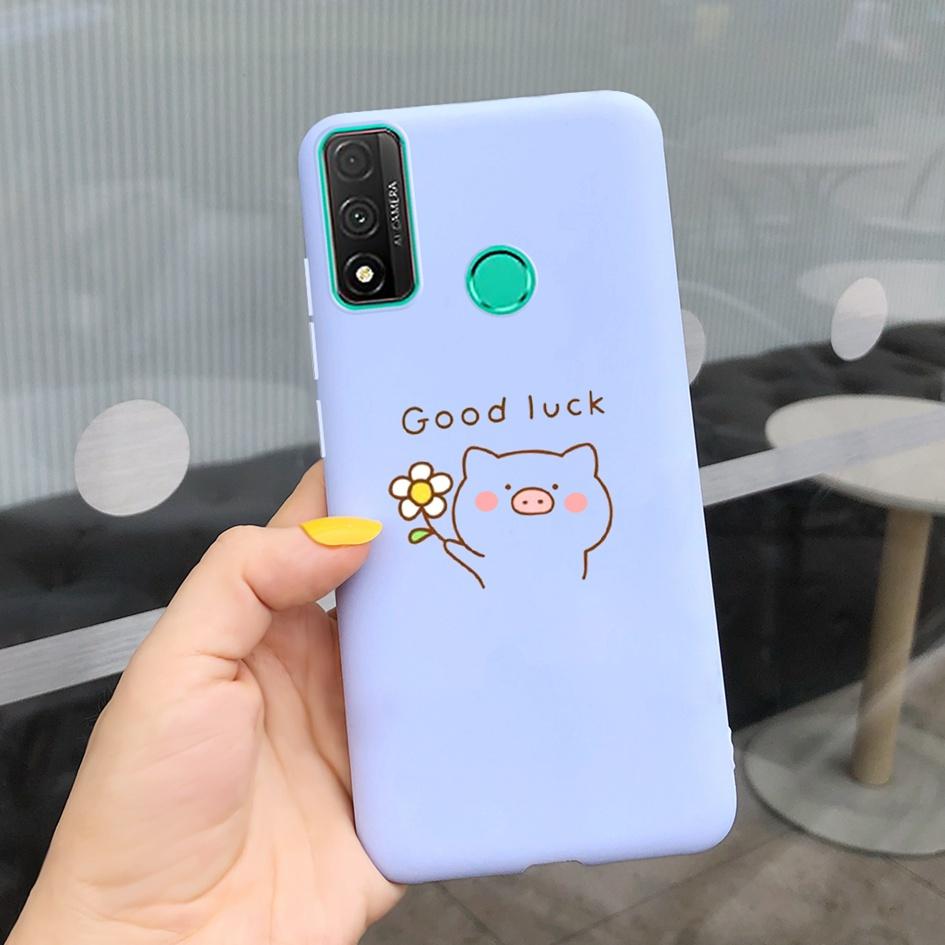 For Funda Huawei P Smart 2020 Case Coque Popular Lavender Flower Phone Case For Huawei P Smart 2020 6.21" Soft Shockproof Bumper