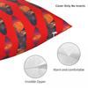 5 Amigos Friends Surf Board Square Pillowcase Polyester Linen Velvet Creative Zip Decorative Pillow Case Car Cushion Case