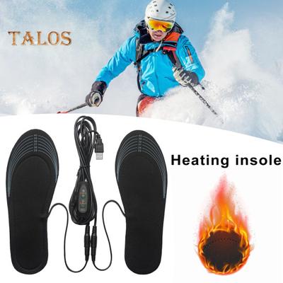 Стельки с подогревом от USB для зимы Стельки с регулируемой температурой для согрева ног Стельки с 3 уровнями подогрева Облегающие стельки с подогревом для занятий спортом на открытом воздухе