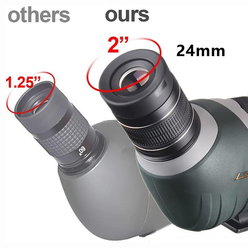 20-60x80 Spotting Scope Zoom Dual Focus FMC Bak4 Waterproof Powerful Telescope Camping Equipment for Hunting BirdWatching