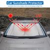 X AUTOHAUX Foldable Windshield Sunshade with Aluminum Film and Polyurethane for Honda Black N-BOX JF5/JF6 Series,