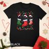 Black Lab Labrador Christmas Socks Funny Xmas Pajama Dog T-Shirt Unisex T-shirt