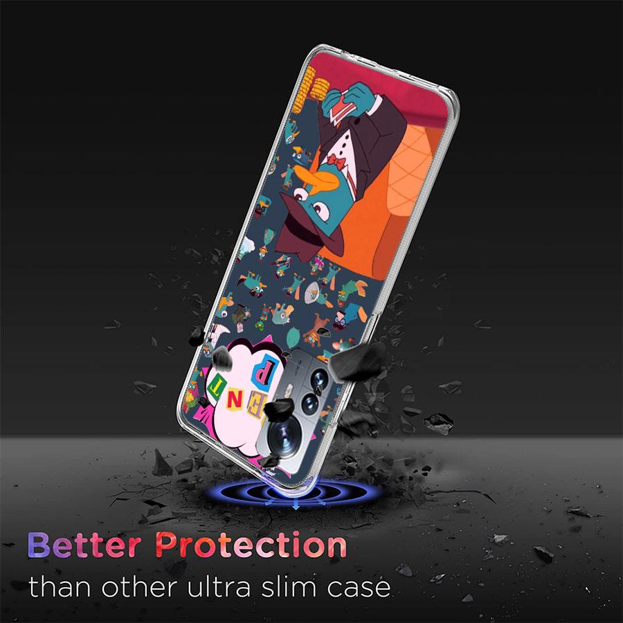 Мультяшный утконос Перри Чехол для телефона Для Redmi Note 13 Pro Plus 14 Pro+ 12S 12 11S 11T 11E 11 10S 10 9S 9 Xiaomi Capa TPU