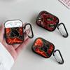 Чехол для наушников Cover Case Для Airpods 2 Pro 3 4 Pro3 1 Pro2 Красный Черный Мрамор