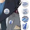 I Stand With Israel Flag Round Badge Button Pin Brooch Decoration