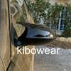 Черная крышка бокового зеркала Bat для BMW E90 E91 E92 E93 2010 2011 2013 E80 E81 E87 LCI Horn Shape заменить