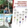 Ветряной шар Спиральный стабилизатор хвоста Хрустальный шар для наблюдения Спиральный хвостовой двор Вращающийся шар